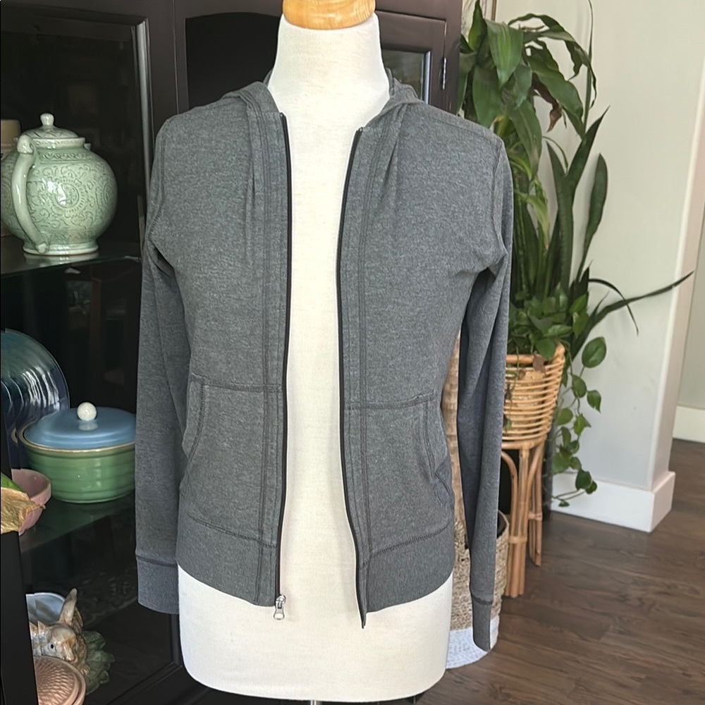 Gray Zip-Up Hoodie